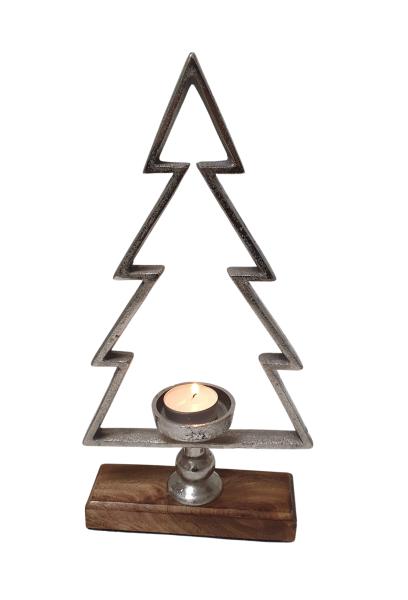 Teelichthalter Tannenbaum 33 cm